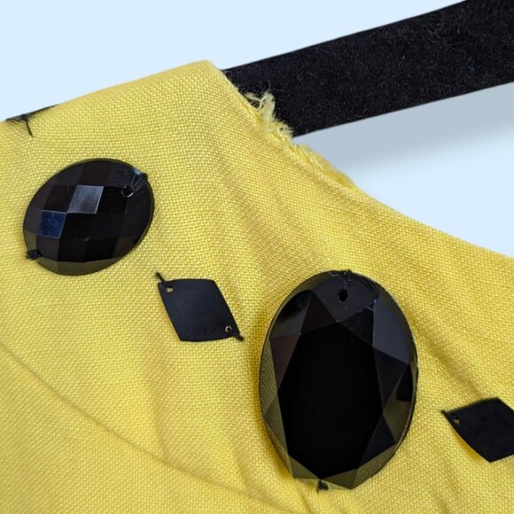 Oscar de la Renta Yellow Linen Shift Dress - Picture 7 of 10